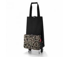 Chariot de course pliable 2 roues avec poche extérieur Foldable Trolley Baroque Taupe