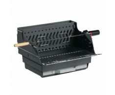 Barbecue charbon en fonte à poser avec rotissoir ASSOUAN