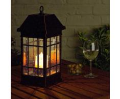 Lanterne LED solaire hauteur 39cm