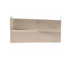 Applique murale en acier brossé longueur 26cm Perry