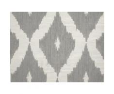 Papier peint vinyle grainé intissé motif ikat 10.05x0.52m IKAT Gris