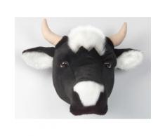 Trophée peluche tête d'animal 100% polyester et fibres Trophy Vache