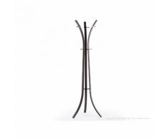 Porte-manteau tube en métal 58x58x179cm TRENCH Noir