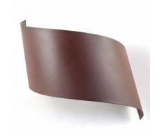 Applique murale design en métal longueur 26cm Vira Marron Vieilli