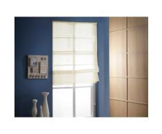Store bateau voilage 100% polyester uni à visser BOAT Beige 50x180cm