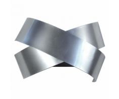Applique murale tôles en acier croisées largeur 22 cm Bow Aluminium