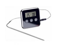 Thermomètre sonde de cuisson digitale en inox à poser ou à aimanter de 0 à 250°C