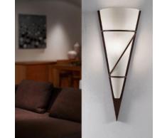 Applique murale torche acier et verre chaulé Pascal 48cm