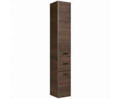 Colonne salle de bain 2 portes 1 tiroir Longueur 30 cm WILLIAMS Moka