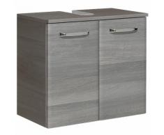 Meuble sous-lavabo 2 portes Longueur 60 cm WILLIAMS Graphite Seul