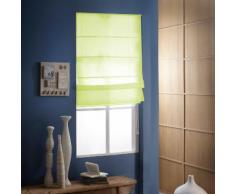 Store bateau voilage 100% polyester uni à visser BOAT Vert 60x180cm