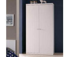 Armoire de chambre en bois laqué Hauteur 204.5 cm ROBIN 2 portes