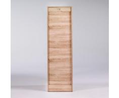 Armoire de bureau à rideau en bois avec serrure MATHA Chêne 140cm