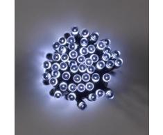 Guirlande lumineuse solaire 50 LED blanches longueur 6.9 m STAR
