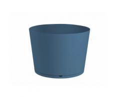 Pot de fleur rond en polypropylène diamètre 36 cm soucoupe intégrée TOKYO Denim