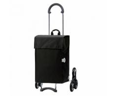 Chariot de course 6 roues châssis classique Treppensteiger Scala Shopper Hera Noir