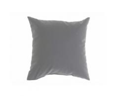 Coussin uni déhoussable 100% coton 60x60cm ROMEO Gris clair