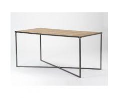 Table à manger en bois et métal Longueur 160 cm PARQUET
