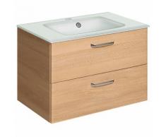 Meuble sous-vasque 2 tiroirs Longueur 73 cm WILLIAMS Naturel Seul