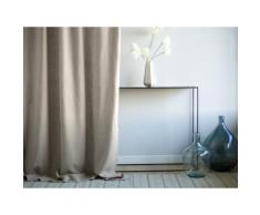 Rideau tamisant à pattes cachées uni 100% lin lavé 185gr/m2 140x250cm JAMES Naturel