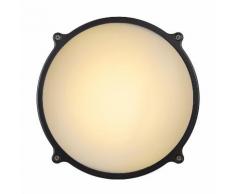 Applique plafonnier extérieur électrique rond LED en aluminium Hublot Avec détecteur 24.5cm