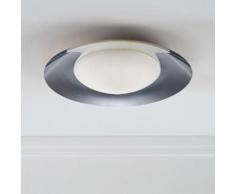Plafonnier de salle de bain LED rond en métal diamètre 50cm Pastille Chromé