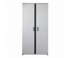 Armoire 2 portes en bois avec penderie Hauteur 199 cm JOSH