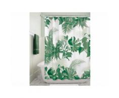 Rideau de douche 100% polyester motif feuilles tropicales 183x183cm FERN