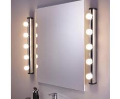 Lot de 2 appliques murales en métal 5 lumières longueur 60 cm Liz Sans ampoule