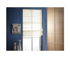 Store bateau voilage 100% polyester uni à visser BOAT Beige 70x180cm