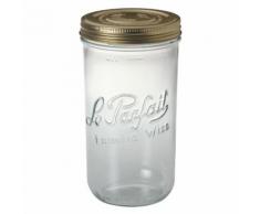 Terrine en verre transparent avec capsule - Lot de 6 1.5kg