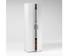 Armoire 2 Portes Longueur 68 x Hauteur 175cm Blanc ISIS