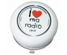 Radio de douche en polypropylène I Love My Radio D.9.5cm BASICS