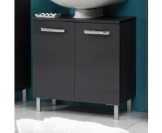Meuble sous-lavabo 2 portes Longueur 60 cm WEASLEY Anthracite Seul