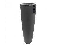Pot de fleur rond extreme haut en polyethylène Pure Noir 50cm