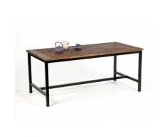 Table à manger en métal et bois Largeur 180cm DYNASTIE