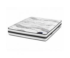 Matelas en ressorts ensachés + mousse à mémoire de forme épaisseur 26 cm SUITE 160x200cm