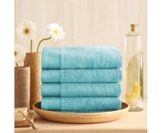 Serviette de toilette coton/bambou 650gr/m2 50x100cm BAMBOO Lagune