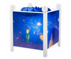 Lanterne magique Le Petit Prince bleu et blanc 16.5x16.5xH.19cm LE PETIT PRINCE