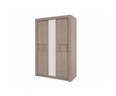 Armoire 3 portes avec étagères et penderie en bois des Landes H195xL129 cm