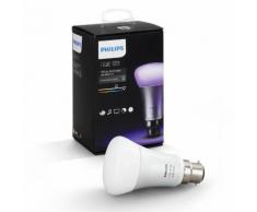 Ampoule LED connectée à intensité variable 9W=60W Hue Blanche et multicolore Culot B22