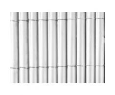 Canisse en PVC simple face Blanc 1.5m