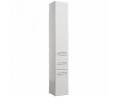 Colonne salle de bain 2 portes 1 tiroir H186 cm BRADLEY Blanc