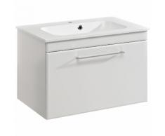 Meuble sous-vasque 1 tiroir Longueur 75 cm BRADLEY Blanc Seul