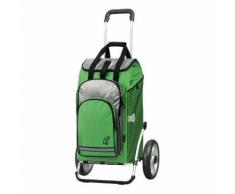 Chariot de course 2 roues pliable 2en1 châssis alu Royal Shopper Hydro Vert