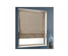Store bateau tamisant 40% coton 60% polyester uni à visser BOAT Taupe 80x180cm