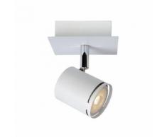 Spot LED orientable en métal blanc hauteur 12cm Rilou