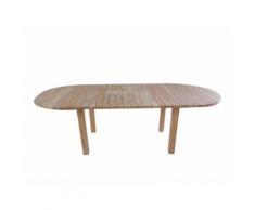 Table de jardin ovale extensible 240x100xH75cm PALMA