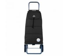 Chariot de course pliable 2 roues avec sac en tissu matelassé et châssis en aluminium 43L Polar Noir