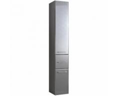 Colonne salle de bain 2 portes 1 tiroir H186 cm BRADLEY Gris